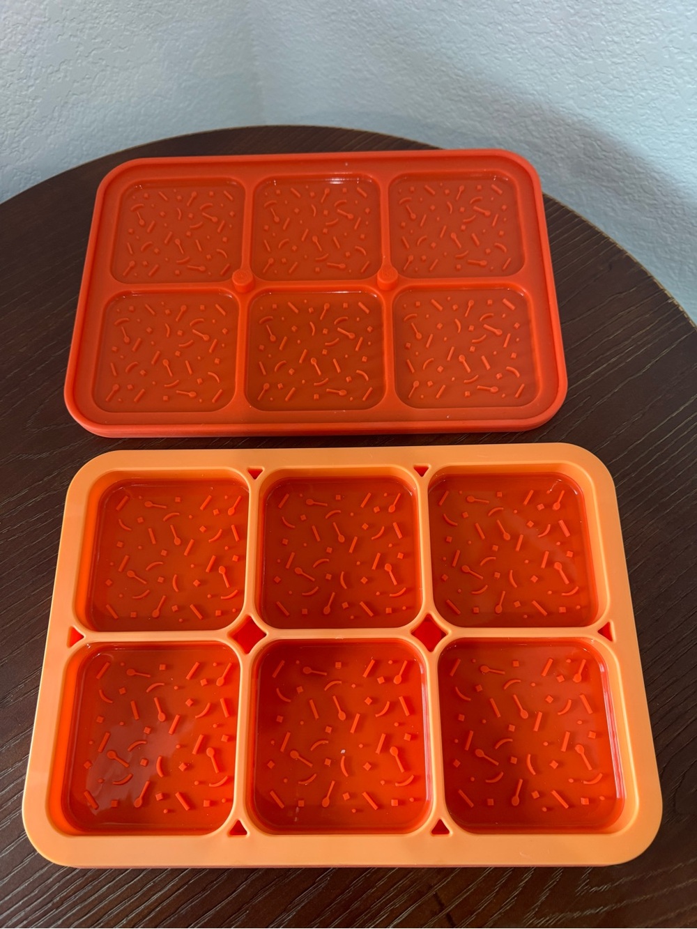 Pampered Chef Silicone Ice Cream Sandwich / Treat Maker Mold - Orange